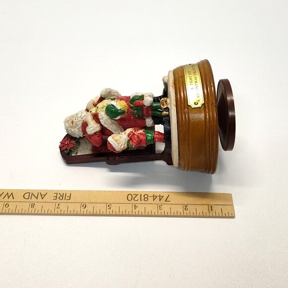 House Of Lloyd "A Tight Fit" Santa Collectible Wind-Up Music Deck The Halls 1991 - Picture 12 of 13